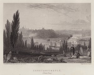 Costantinopoli, da Pera da Edmund Thomas (after) Parris