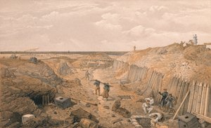 Fossato del Bastione Du Mat, 1856 da Edmund Walker