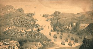La città, i forti e i porti di Sebastopoli, 1854 da Edmund Walker