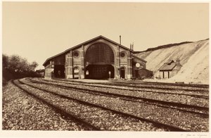 Stazione ferroviaria di Longueau, 1855 (foto) da Edouard Denis Baldus