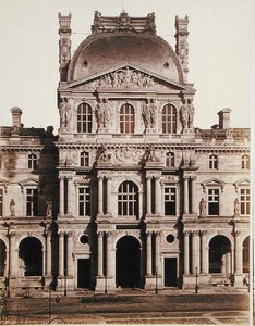 Il Padiglione Richelieu del Louvre da Edouard Denis Baldus