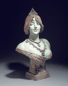 Busto modellato come Sarah Bernhardt, Exposition Universelle, Parigi da Edouard (after) Drouot