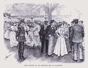 Parigi bohémien: Il valzer al Moulin de la Galette (litografia)