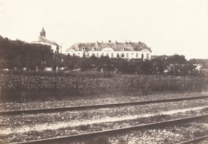 Abbazia del Gard vicino ad Abbeville, c. 1855 da Édouard Baldus