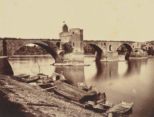 Avignone. Pont St Benezet da Édouard Baldus