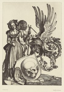 [Stemma con teschio di Albrecht Dürer]. da Édouard Baldus