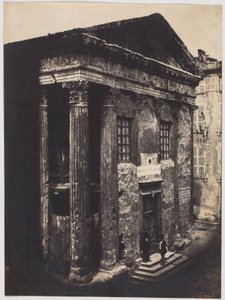 Facciata, Tempio di Augusto e Livia, Vienne da Édouard Baldus