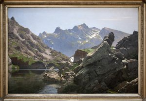 Il lago Merlat da Edouard Brun