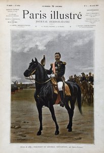 Ritratto equestre del Generale Georges Boulanger (1837-1891), politico "dopo Edouard Debat Ponsan (Debat-Ponsan) da Edouard Debat Ponsan