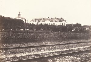 Abbazia del Gard vicino ad Abbeville da Edouard Denis Baldus