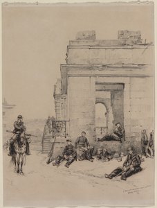 Soldati a riposo, 1878 da Jean Baptiste Edouard Detaille
