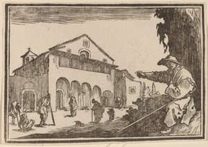 Ospizio da Edouard Eckman after Jacques Callot