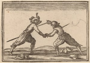 Duello con spade da Edouard Eckman after Jacques Callot