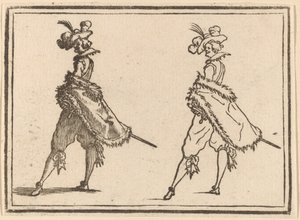 Gentiluomo Visto di Lato da Edouard Eckman after Jacques Callot