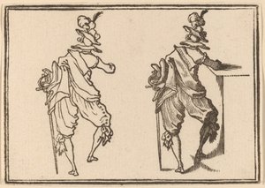 Uomo con Spada da Edouard Eckman after Jacques Callot