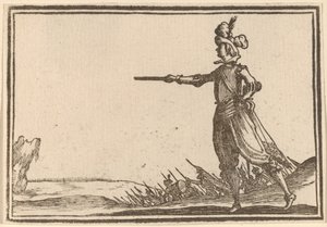 Comandante militare a piedi da Edouard Eckman after Jacques Callot