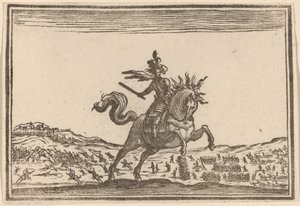 Comandante militare a cavallo da Edouard Eckman after Jacques Callot