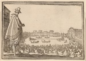 Piazza Santa Maria Novella, Firenze da Edouard Eckman after Jacques Callot