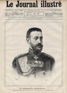 Ritratto del Granduca Costantino Nikolaievich di Russia da Edouard Felicien Eugene Navellier