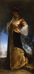 La bella marocchina, 1880 da Edouard Frederic Wilhelm Richter