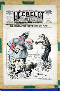 Copertina di Le Grelot, numero 388, satirico a colori