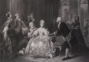 Christoph Willibald Gluck consegna la partitura dell