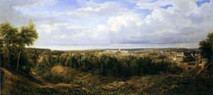 Veduta della città di Leon, Spagna, 1857 da Edouard Jean Marie Hostein
