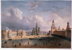 Veduta della Piazza Rossa a Mosca
