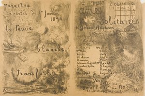 "La Revue Blanche" Anime trasformate e solitarie da Édouard Jean Vuillard