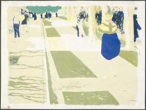 Il viale, tavola due da Paesaggi e interni da Édouard Jean Vuillard