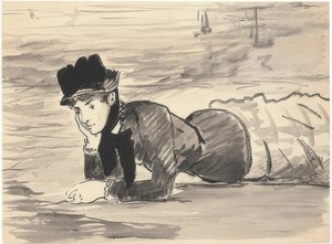 Annabel Lee sulla spiaggia da Édouard Manet