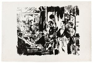 Al caffè (tavola inedita) da Édouard Manet