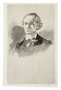 Charles Baudelaire, volto intero III da Édouard Manet