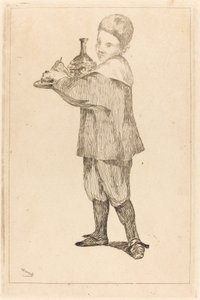 Bambino che tiene un vassoio da Édouard Manet