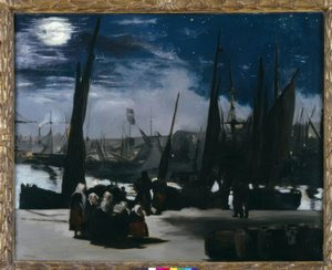 Chiaro di luna sul porto di Boulogne da Édouard Manet