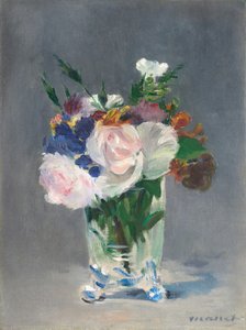 Fiori in un vaso di cristallo da Édouard Manet