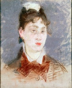 Ragazza con colletto ad aletta, c1880