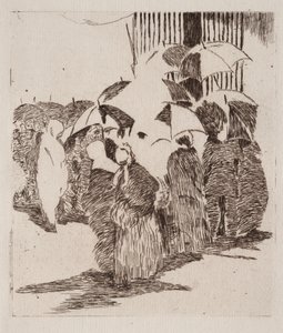 La coda davanti alla macelleria da Édouard Manet