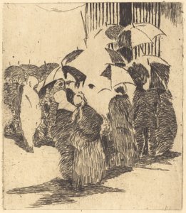 Fila davanti alla macelleria da Édouard Manet