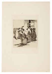 Fila davanti alla macelleria da Édouard Manet