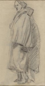 Uomo con mantello (verso)