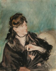 Ritratto di Berthe Morisot con un ventaglio, 1874 da Édouard Manet