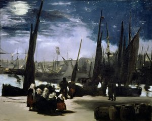 Chiaro di luna sul porto di Boulogne, 1868