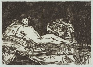 Olympia grande piatto da Édouard Manet