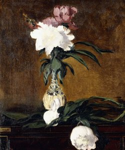 Peonie in una bottiglia da Édouard Manet