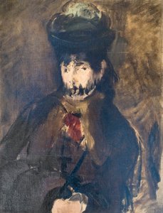 Ritratto di Berthe Morisot con un velo, c. 1872 da Édouard Manet
