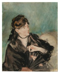 Ritratto di Berthe Morisot con un ventaglio da Édouard Manet