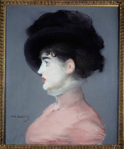 Ritratto della viennese o Irma Brunner con cappello nero da Édouard Manet