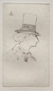 Ritratto di profilo di Charles Baudelaire