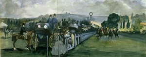 Ippodromo a Longchamps da Édouard Manet